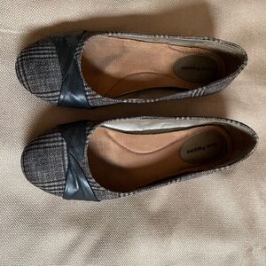 Hush Puppies brown plaid flats